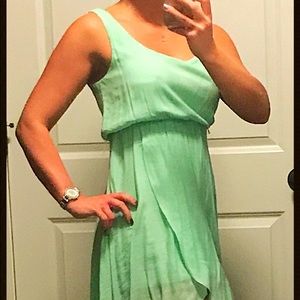 As U Wish size smallhigh low mint green dress.